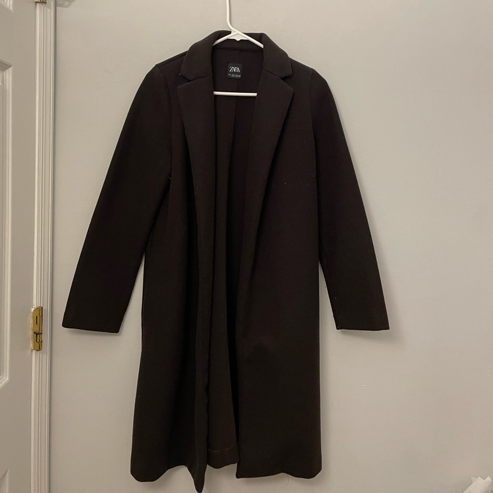 Zara dark brown coat — size S
